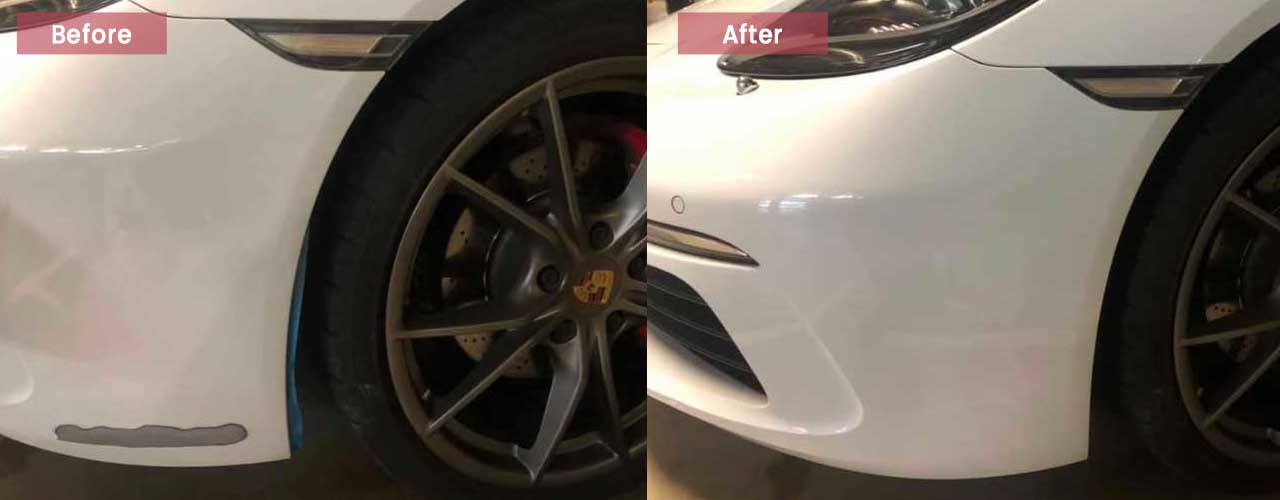 scratch repair before and after